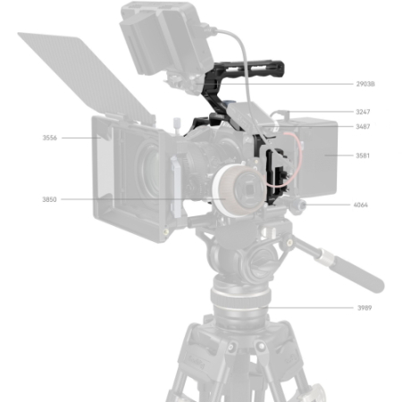 SmallRig 3941B - zestaw, klatka, uchwyt górny i zacisk kablowy do Nikon Z8 - przykład użycia